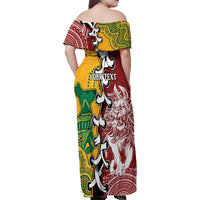 Mate Ma'a Tonga Vs Australia Rugby Personalized Family Matching Off Shoulder Maxi Dress and Hawaiian Shirt Special Mascots LT7 - Polynesian Pride