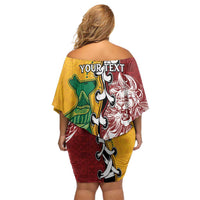 Mate Ma'a Tonga Vs Australia Rugby Personalized Family Matching Off Shoulder Short Dress and Hawaiian Shirt Special Mascots LT7 - Polynesian Pride