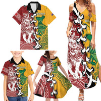 Mate Ma'a Tonga Vs Australia Rugby Personalized Family Matching Summer Maxi Dress and Hawaiian Shirt Special Mascots LT7 - Polynesian Pride