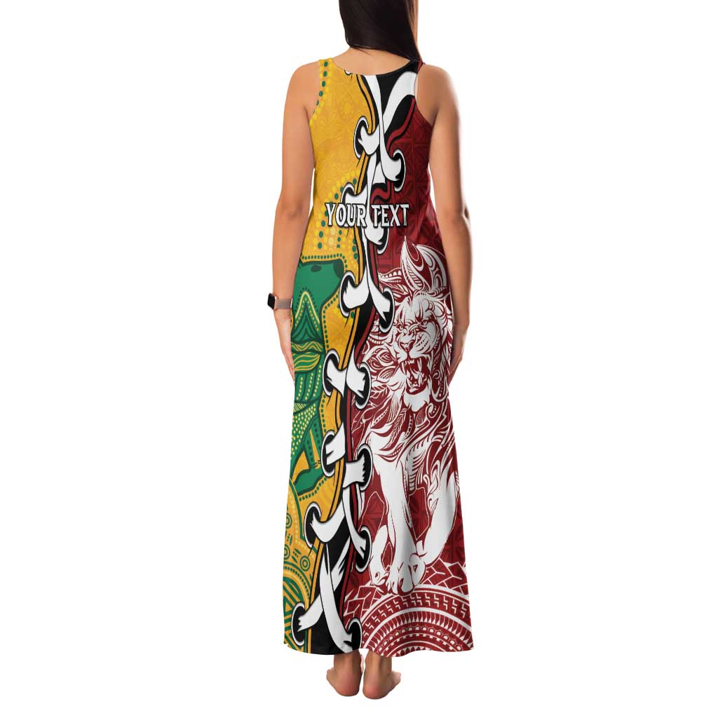 Mate Ma'a Tonga Vs Australia Rugby Personalized Family Matching Tank Maxi Dress and Hawaiian Shirt Special Mascots LT7 - Polynesian Pride