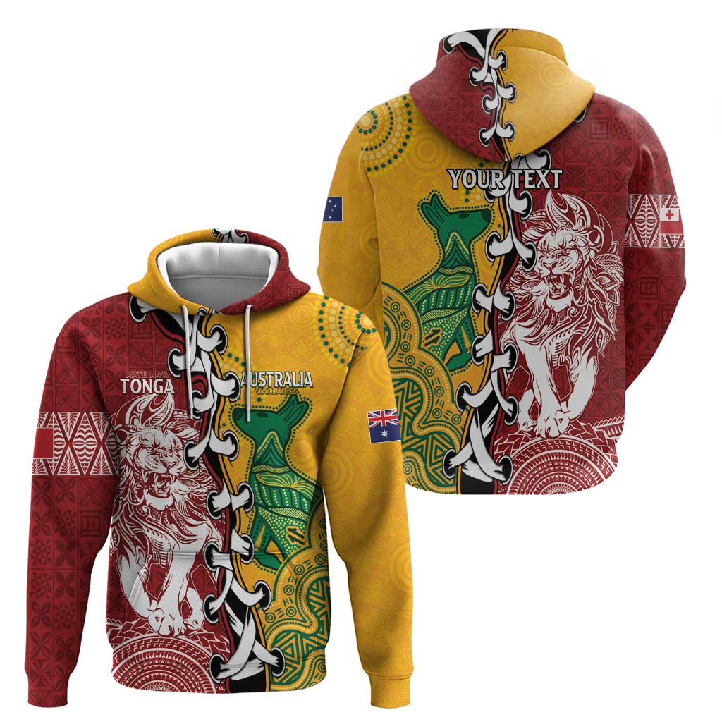 Mate Ma'a Tonga Vs Australia Rugby Personalized Zip Hoodie Special Mascots LT7 - Polynesian Pride