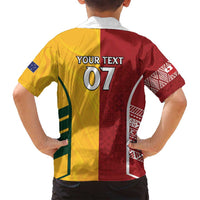 Australia - Tonga Rugby Custom Family Matching Long Sleeve Bodycon Dress and Hawaiian Shirt Minimalist Dynamic LT7 - Polynesian Pride