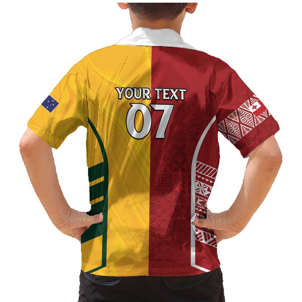 Australia - Tonga Rugby Custom Family Matching Mermaid Dress and Hawaiian Shirt Minimalist Dynamic LT7 - Polynesian Pride