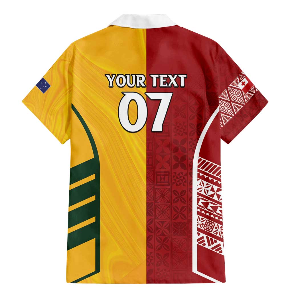 Australia - Tonga Rugby Custom Family Matching Mermaid Dress and Hawaiian Shirt Minimalist Dynamic LT7 - Polynesian Pride