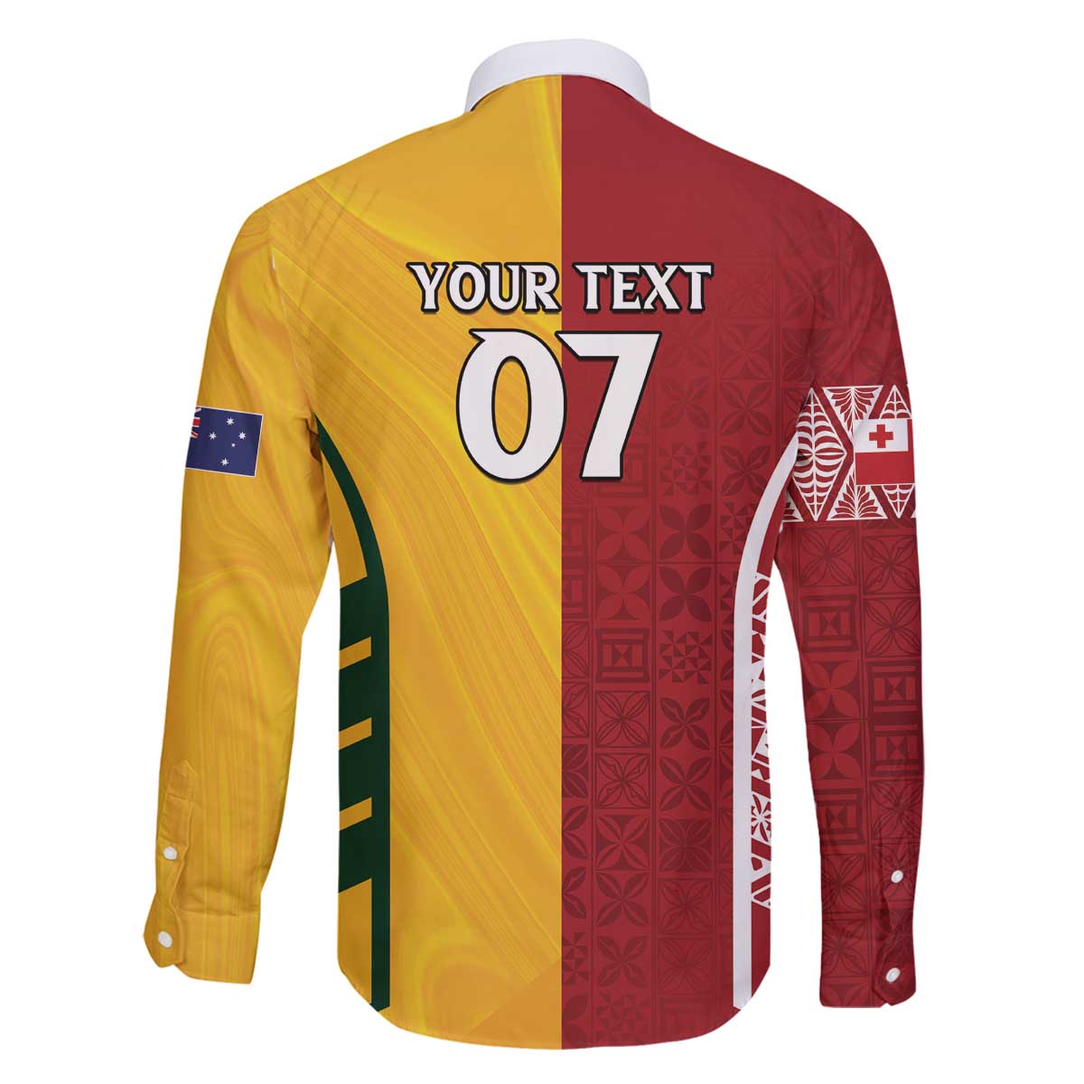 Australia - Tonga Rugby Custom Family Matching Off The Shoulder Long Sleeve Dress and Hawaiian Shirt Minimalist Dynamic LT7 - Polynesian Pride