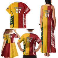 Australia - Tonga Rugby Custom Family Matching Tank Maxi Dress and Hawaiian Shirt Minimalist Dynamic LT7 - Polynesian Pride
