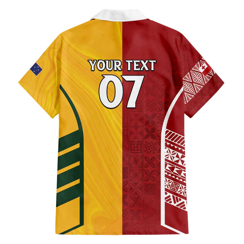 Australia - Tonga Rugby Custom Family Matching Tank Maxi Dress and Hawaiian Shirt Minimalist Dynamic LT7 - Polynesian Pride