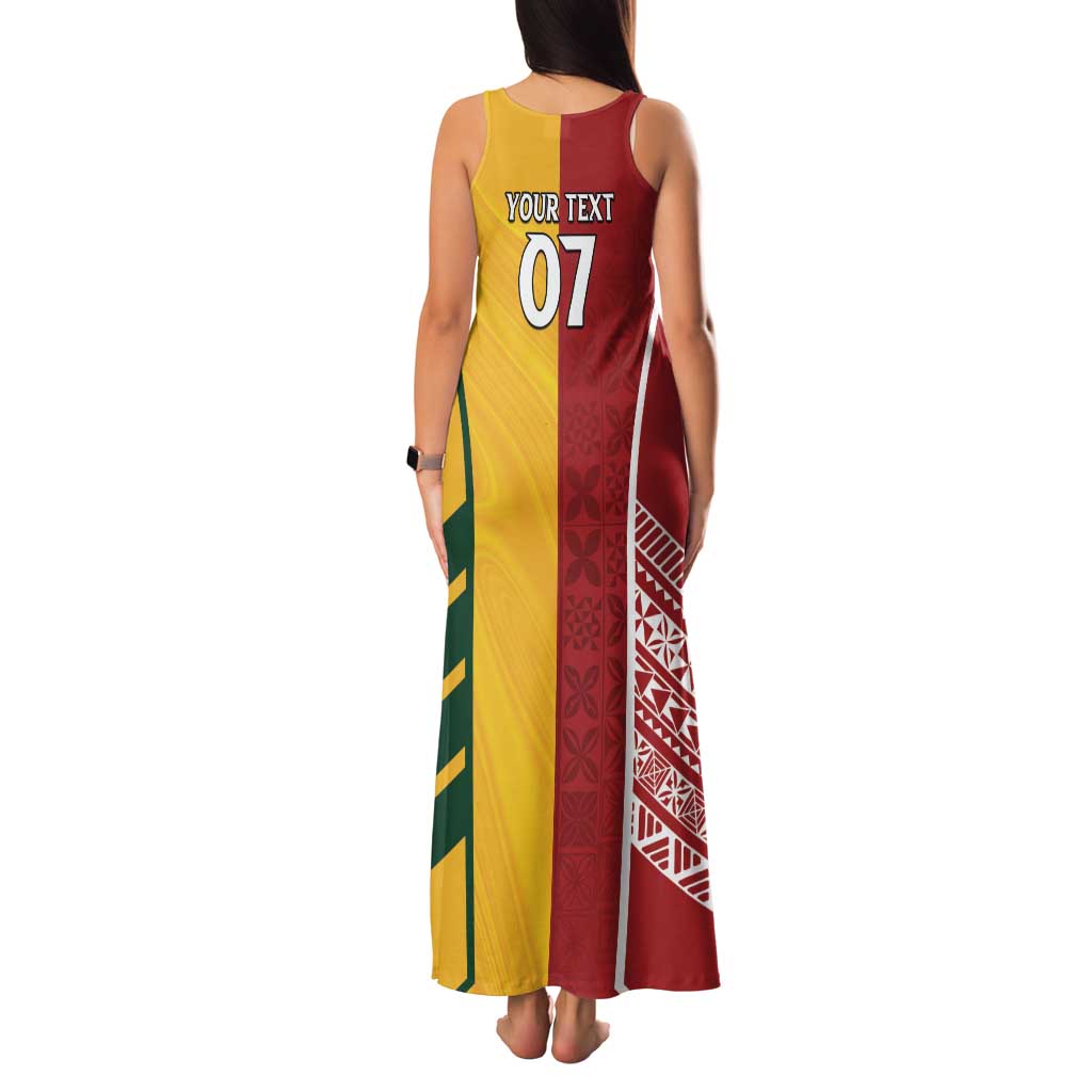 Australia - Tonga Rugby Custom Family Matching Tank Maxi Dress and Hawaiian Shirt Minimalist Dynamic LT7 - Polynesian Pride