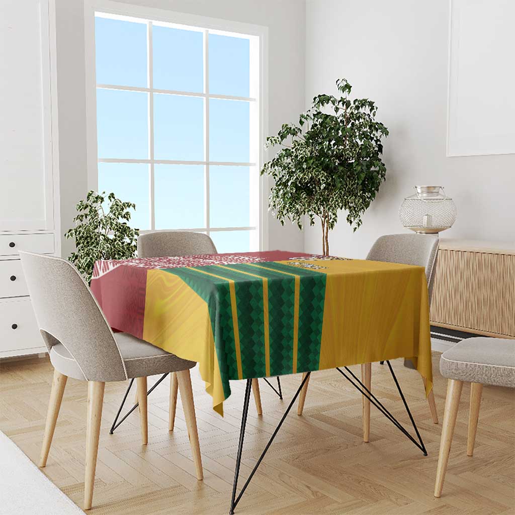 Australia - Tonga Rugby Custom Tablecloth Minimalist Dynamic
