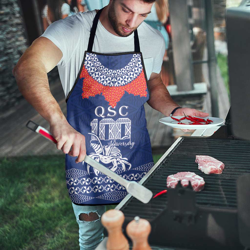 Queen Salote College 100 Years Anniversary Apron Tonga QSC Royal Blue - Polynesian Pride