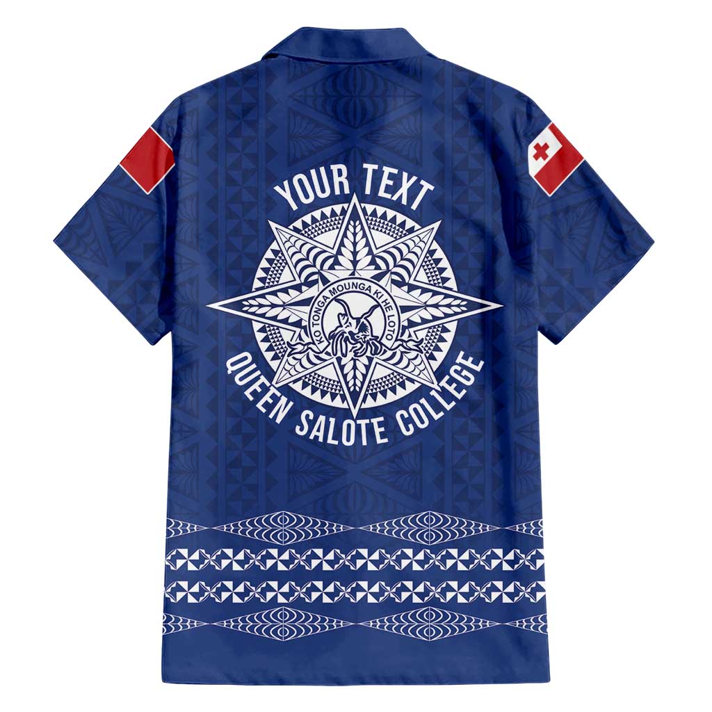 Queen Salote College 100 Years Anniversary Personalized Hawaiian Shirt Tonga QSC Royal Blue - Polynesian Pride