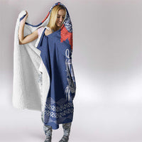 Queen Salote College 100 Years Anniversary Hooded Blanket Tonga QSC Royal Blue - Polynesian Pride