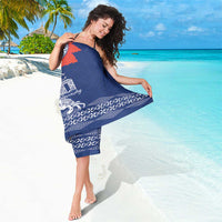 Queen Salote College 100 Years Anniversary Sarong Tonga QSC Royal Blue LT7 - Polynesian Pride