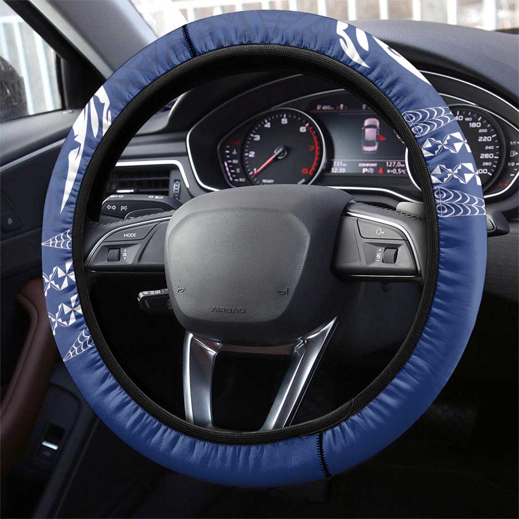 Queen Salote College 100 Years Anniversary Steering Wheel Cover Tonga QSC Royal Blue LT7 - Polynesian Pride