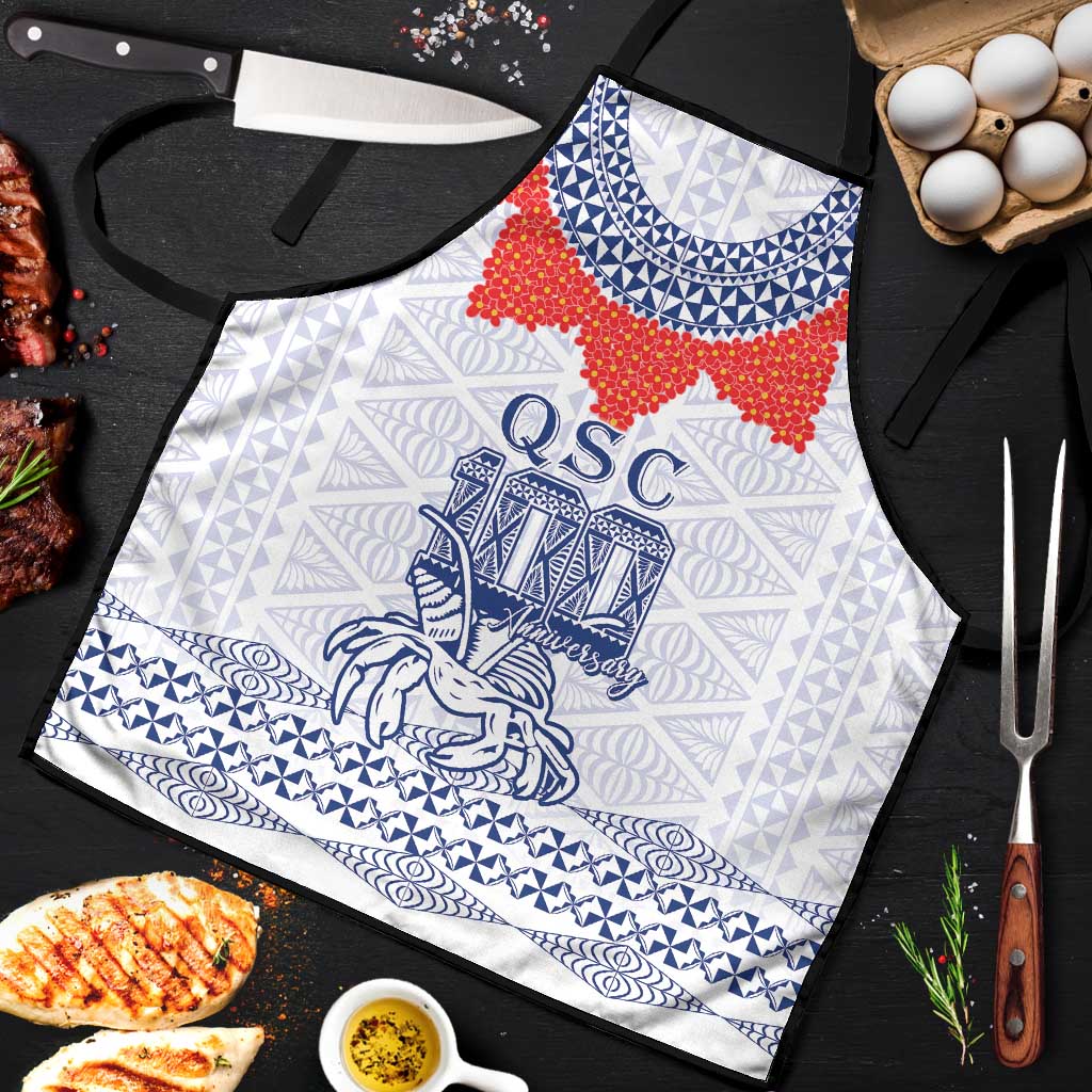 Queen Salote College 100 Years Anniversary Apron Tonga QSC White LT7 White - Polynesian Pride