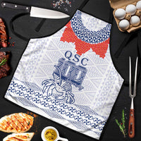 Queen Salote College 100 Years Anniversary Apron Tonga QSC White LT7 White - Polynesian Pride