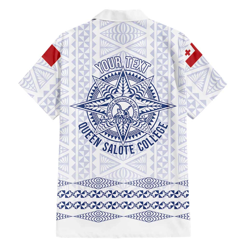 Queen Salote College 100 Years Anniversary Personalized Hawaiian Shirt Tonga QSC White LT7 - Polynesian Pride