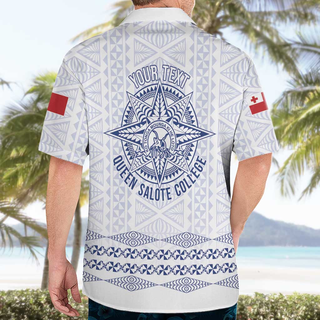 Queen Salote College 100 Years Anniversary Personalized Hawaiian Shirt Tonga QSC White LT7 - Polynesian Pride