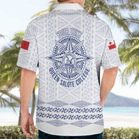 Queen Salote College 100 Years Anniversary Personalized Hawaiian Shirt Tonga QSC White LT7 - Polynesian Pride