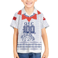 Queen Salote College 100 Years Anniversary Personalized Hawaiian Shirt Tonga QSC White LT7 - Polynesian Pride