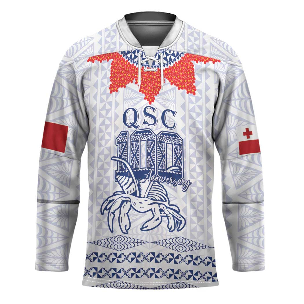Queen Salote College 100 Years Anniversary Personalized Hockey Jersey Tonga QSC White LT7 Unisex White - Polynesian Pride