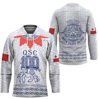 Queen Salote College 100 Years Anniversary Personalized Hockey Jersey Tonga QSC White LT7 - Polynesian Pride
