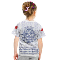 Queen Salote College 100 Years Anniversary Personalized Kid T Shirt Tonga QSC White - Polynesian Pride