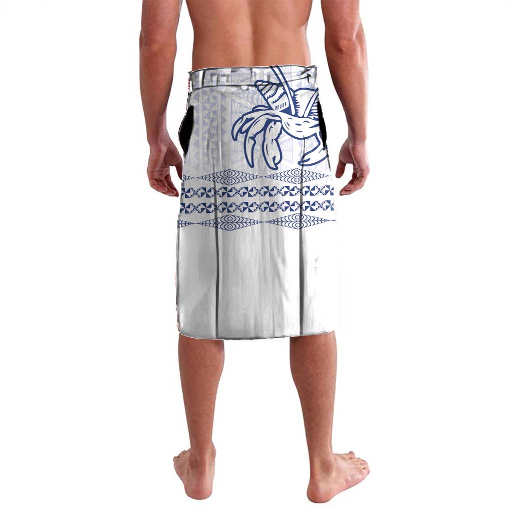 Queen Salote College 100 Years Anniversary Personalized Lavalava Tonga QSC White LT7 - Polynesian Pride