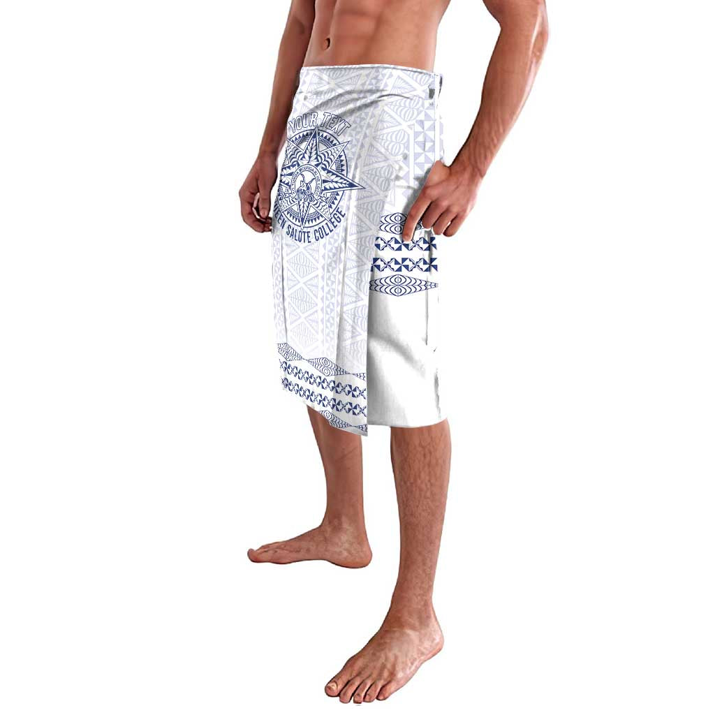 Queen Salote College 100 Years Anniversary Personalized Lavalava Tonga QSC White LT7 - Polynesian Pride