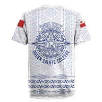 Queen Salote College 100 Years Anniversary Personalized Rugby Jersey Tonga QSC White - Polynesian Pride