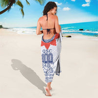 Queen Salote College 100 Years Anniversary Sarong Tonga QSC White LT7 - Polynesian Pride