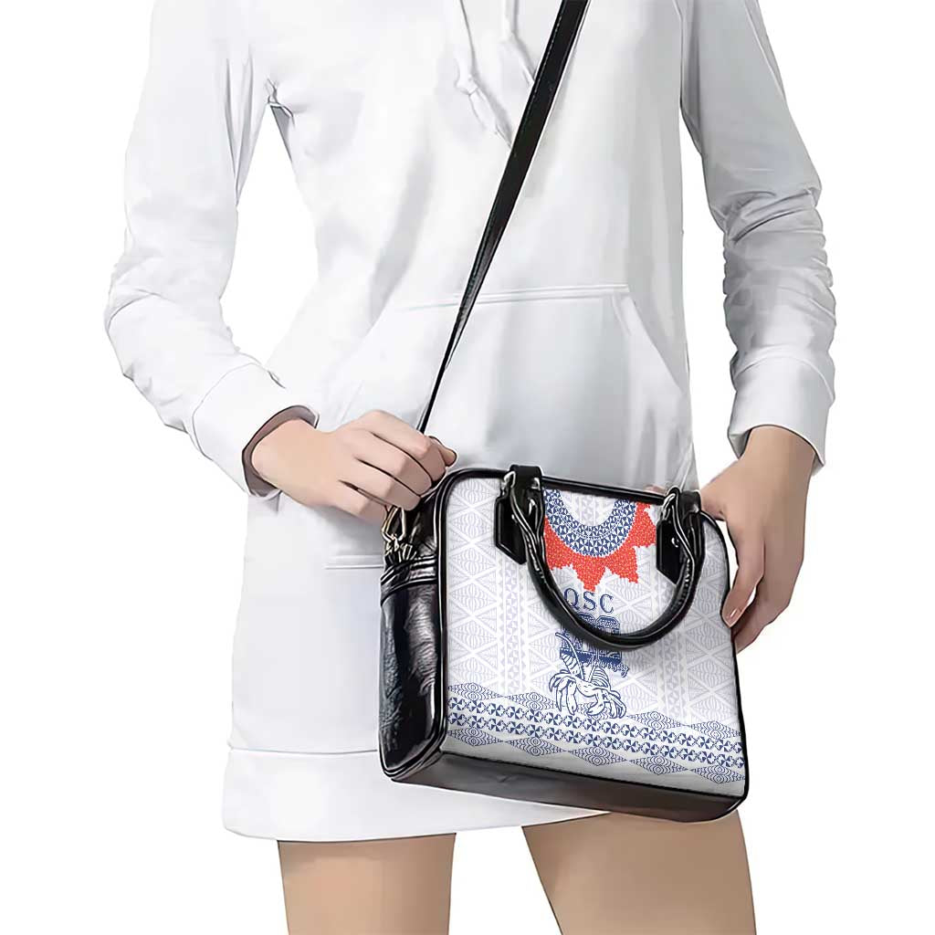 Queen Salote College 100 Years Anniversary Shoulder Handbag Tonga QSC White LT7 - Polynesian Pride