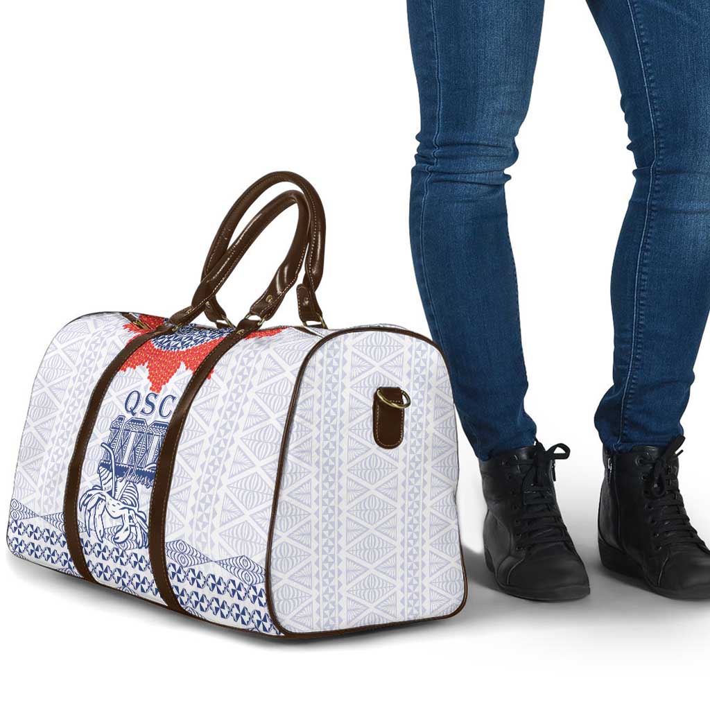 Queen Salote College 100 Years Anniversary Travel Bag Tonga QSC White - Polynesian Pride