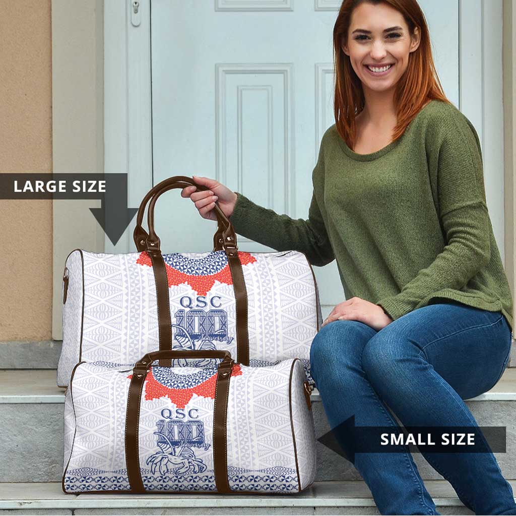 Queen Salote College 100 Years Anniversary Travel Bag Tonga QSC White - Polynesian Pride