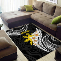 Personalised Philippines Tribal Area Rug Mix Plumeria LT7 - Polynesian Pride