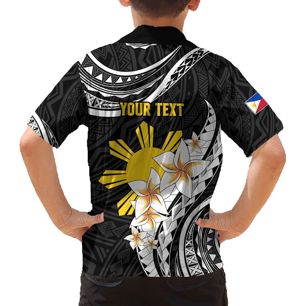 Personalised Philippines Tribal Family Matching Summer Maxi Dress and Hawaiian Shirt Mix Plumeria LT7 - Polynesian Pride