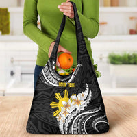 Personalised Philippines Tribal Grocery Bag Mix Plumeria LT7 - Polynesian Pride