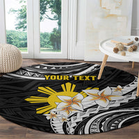 Personalised Philippines Tribal Round Carpet Mix Plumeria LT7 - Polynesian Pride