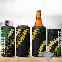 Hawaii Aloha Kakau 4 in 1 Can Cooler Tumbler Puakenikeni and Maile Lei Twist LT7 - Polynesian Pride