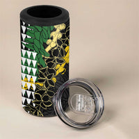 Hawaii Aloha Kakau 4 in 1 Can Cooler Tumbler Puakenikeni and Maile Lei Twist LT7 - Polynesian Pride