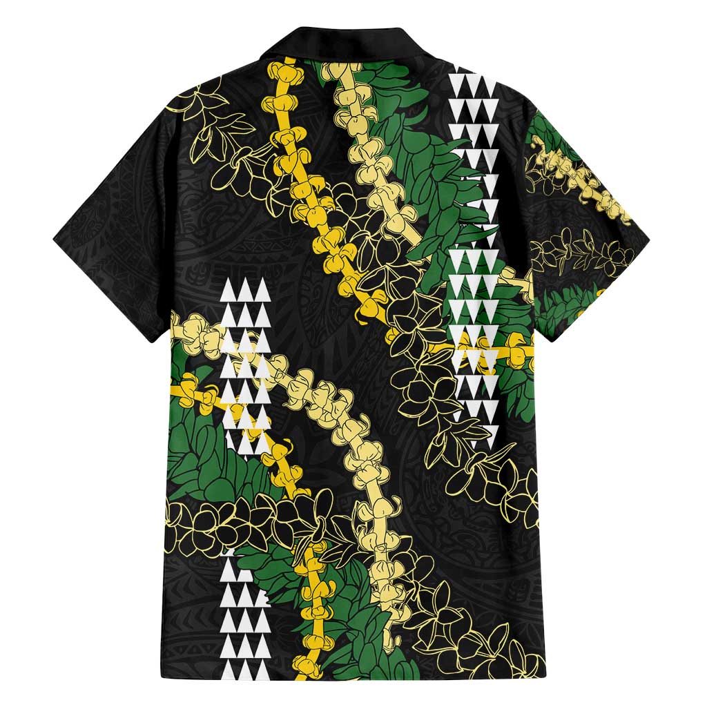 Hawaii Aloha Kakau Family Matching Summer Maxi Dress and Hawaiian Shirt Puakenikeni and Maile Lei Twist LT7 - Polynesian Pride