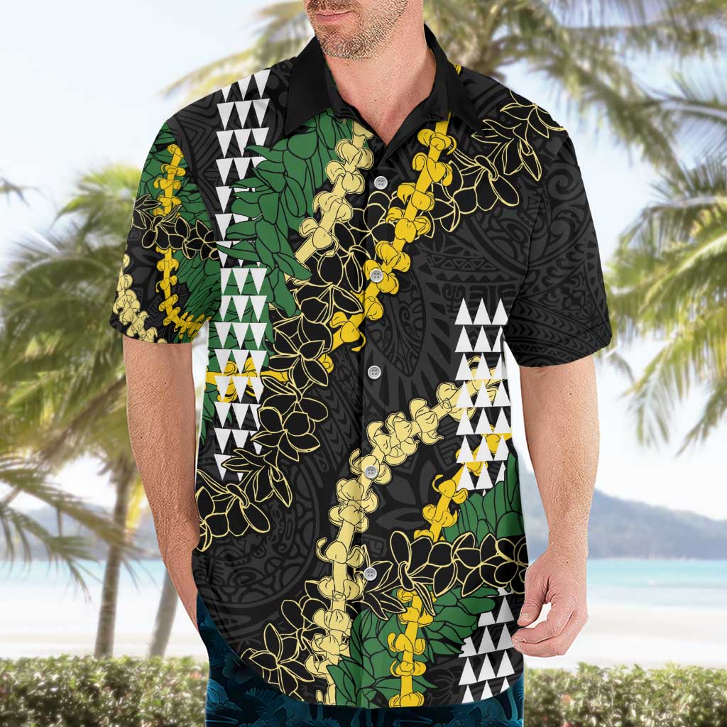 Hawaii Aloha Kakau Hawaiian Shirt Puakenikeni and Maile Lei Twist LT7 - Polynesian Pride
