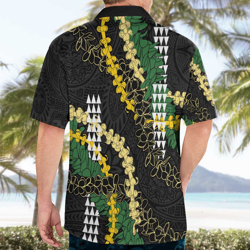 Hawaii Aloha Kakau Hawaiian Shirt Puakenikeni and Maile Lei Twist LT7 - Polynesian Pride