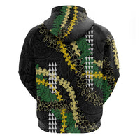 Hawaii Aloha Kakau Hoodie Puakenikeni and Maile Lei Twist LT7 - Polynesian Pride