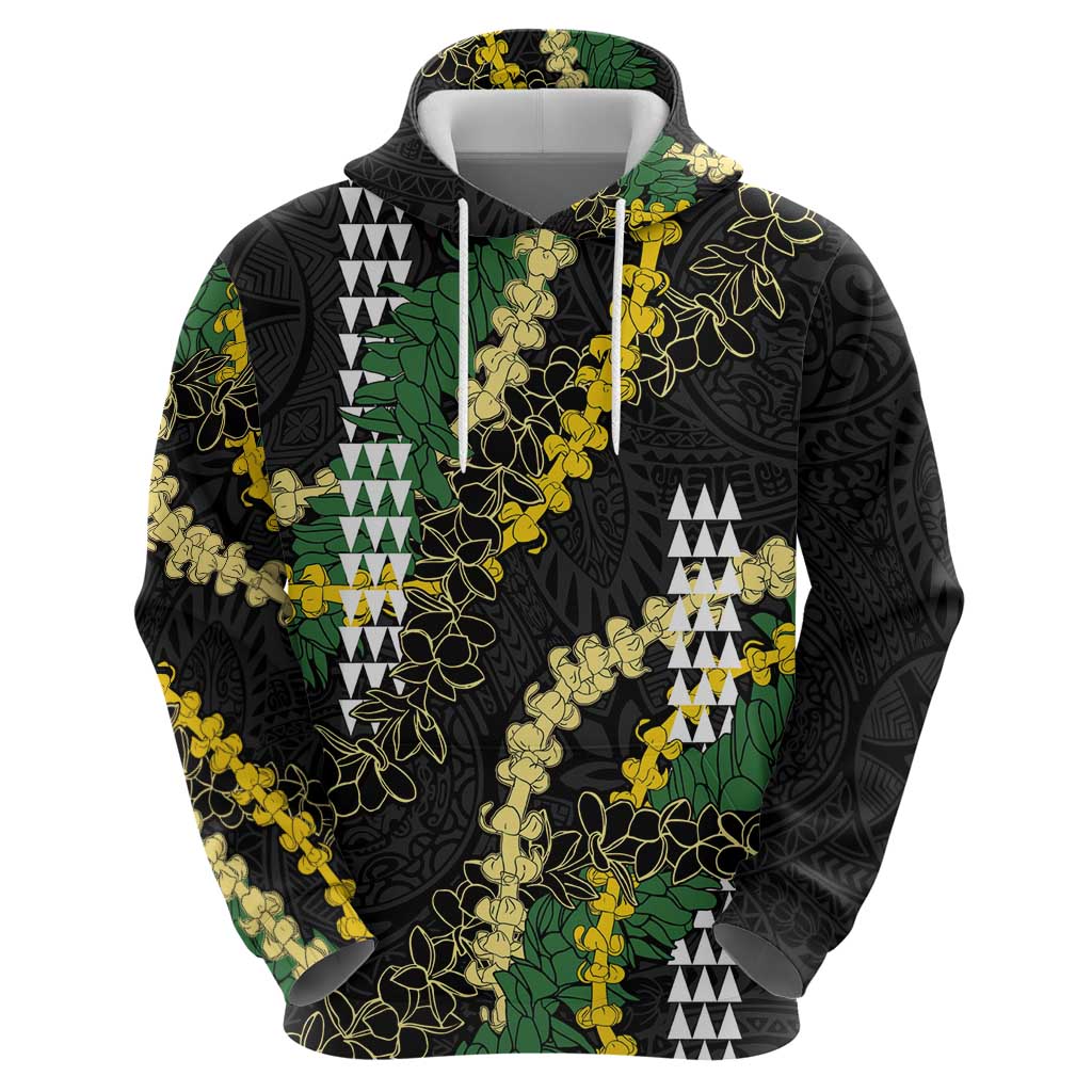 Hawaii Aloha Kakau Hoodie Puakenikeni and Maile Lei Twist LT7 - Polynesian Pride