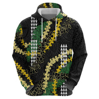 Hawaii Aloha Kakau Hoodie Puakenikeni and Maile Lei Twist LT7 - Polynesian Pride