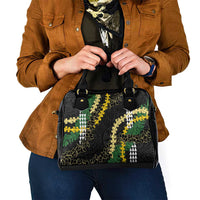 Hawaii Aloha Kakau Shoulder Handbag Puakenikeni and Maile Lei Twist LT7 - Polynesian Pride