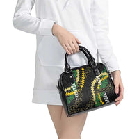 Hawaii Aloha Kakau Shoulder Handbag Puakenikeni and Maile Lei Twist LT7 - Polynesian Pride