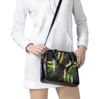 Hawaii Aloha Kakau Shoulder Handbag Puakenikeni and Maile Lei Twist LT7 - Polynesian Pride