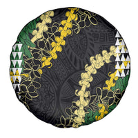 Hawaii Aloha Kakau Spare Tire Cover Puakenikeni and Maile Lei Twist LT7 - Polynesian Pride